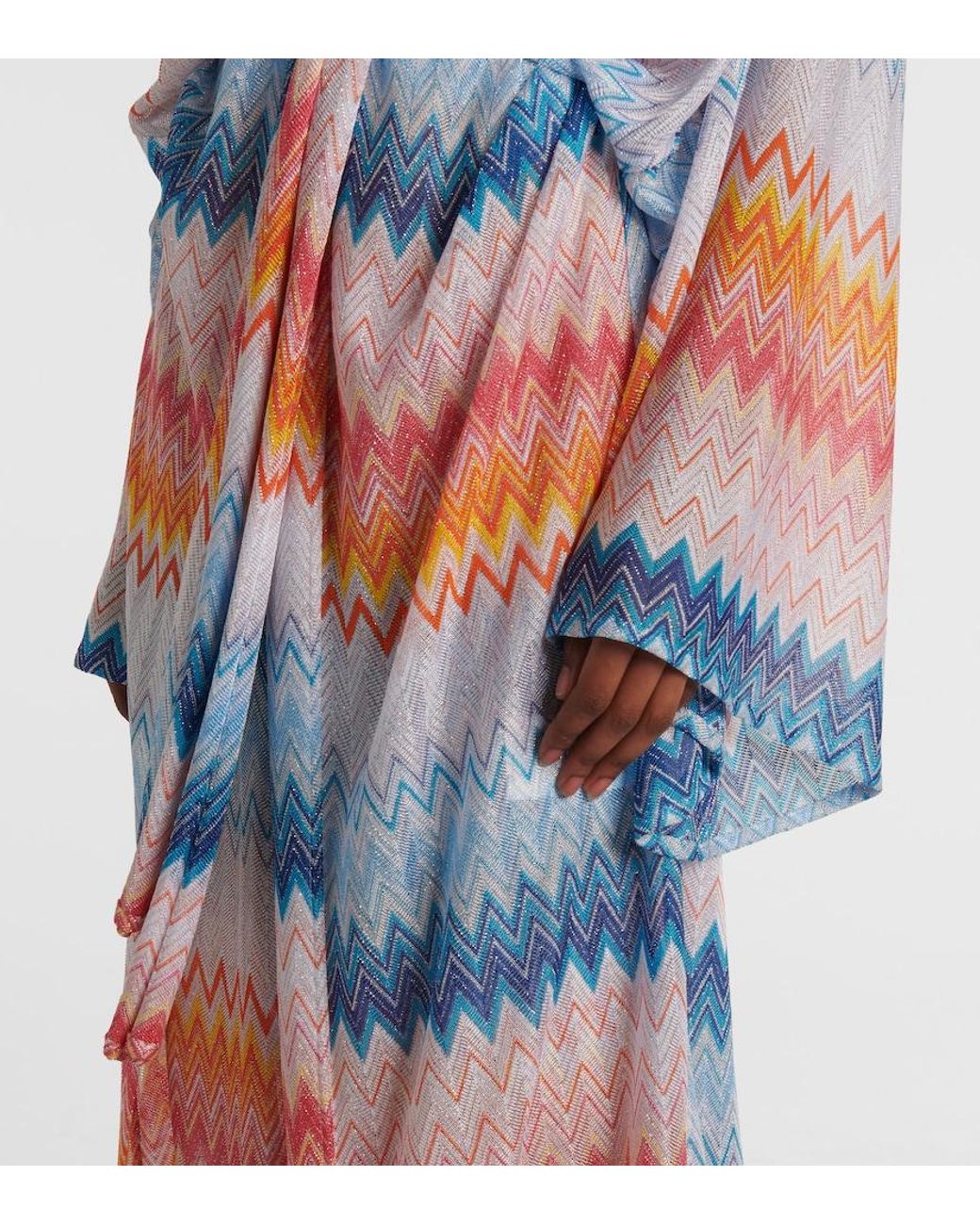 Missoni White Zigzag Lame Beach Cover-Up