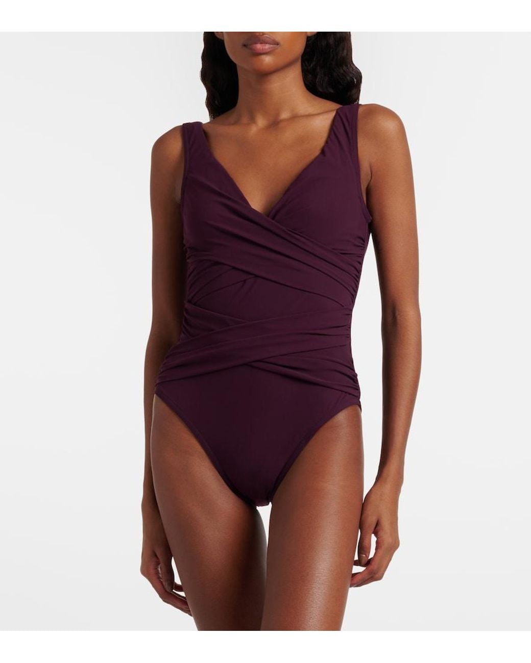 Karla Colletto Purple Smart Swimsuit