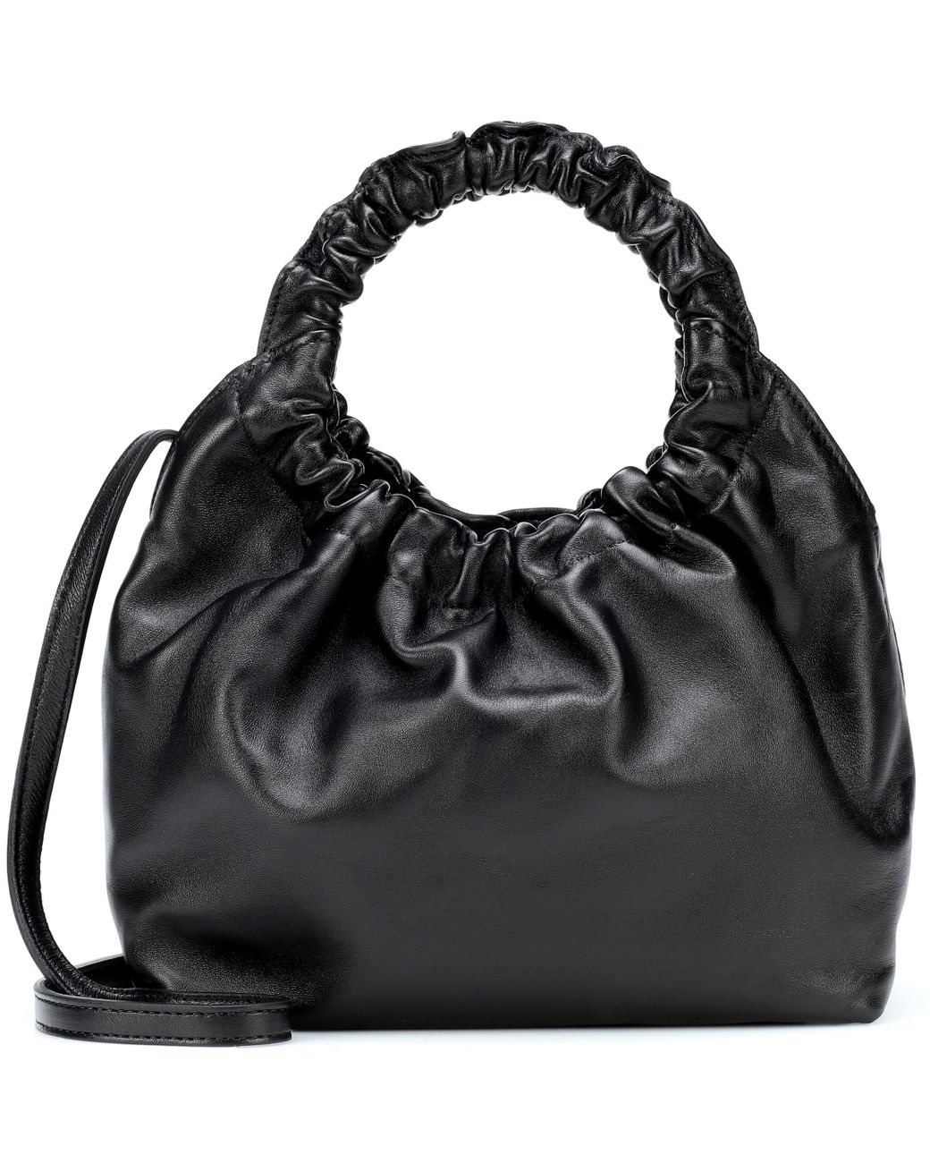 The Row Small Double Circle Bag In Leather in Black | Lyst