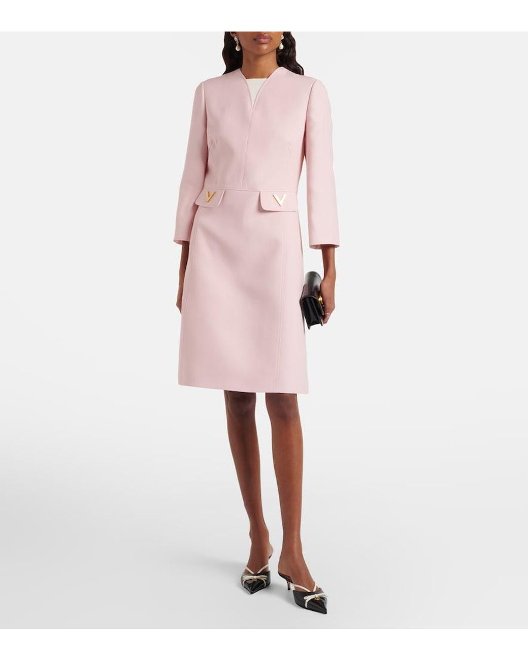 Valentino Garavani Pink Crepe Couture Minidress