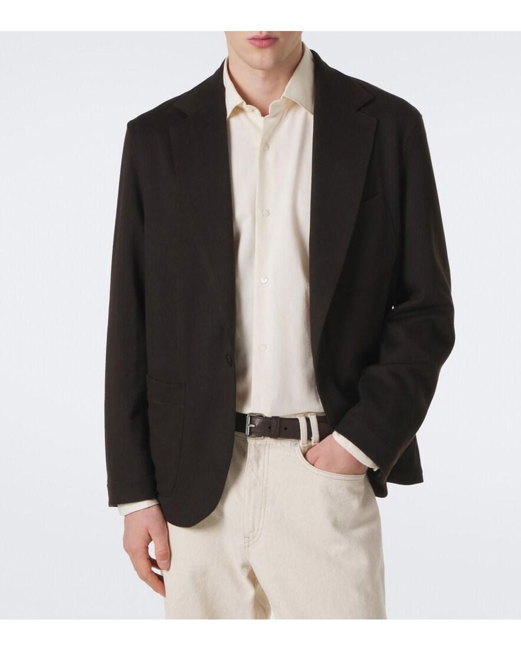 Blazer De Cachemir STÒFFA de hombre de color Black
