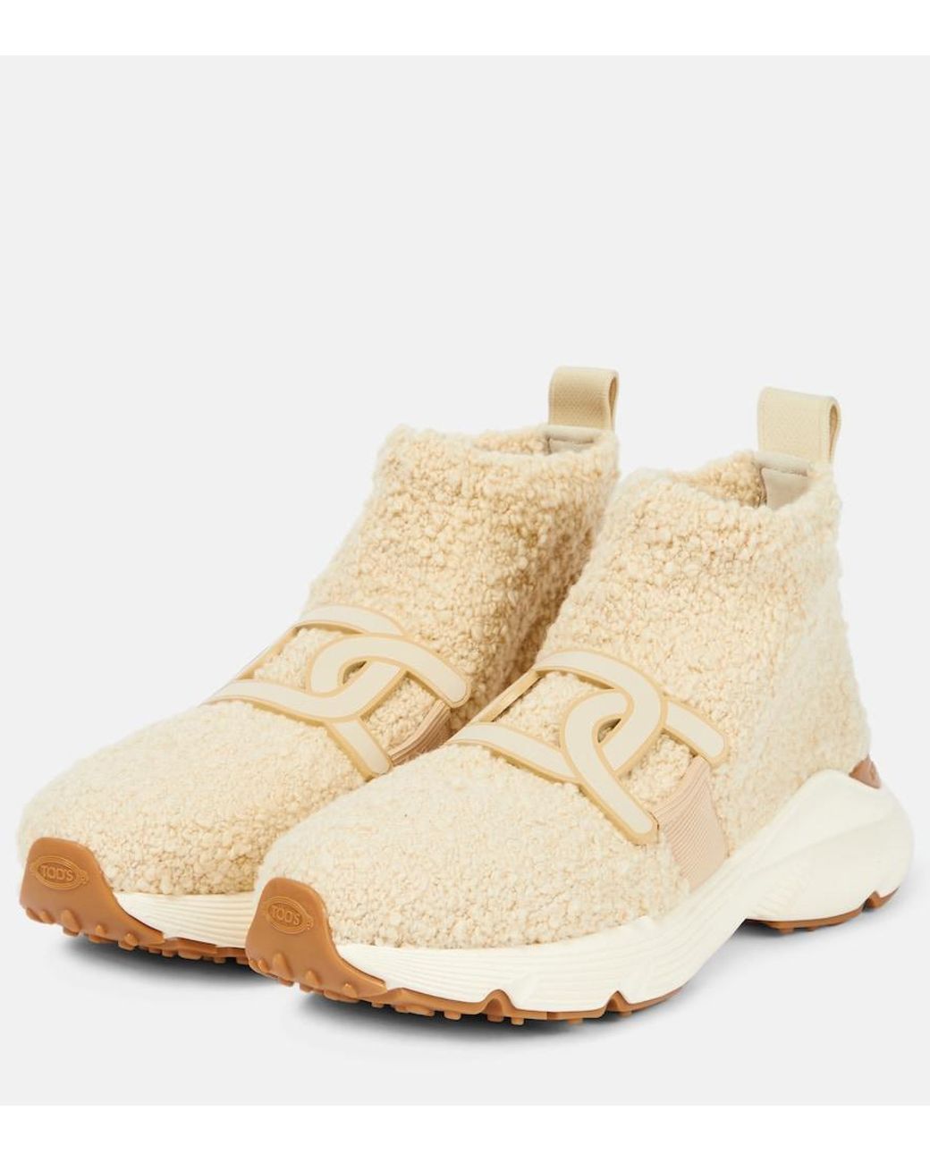 Tod's Natural Teddy Slip-On Sneakers