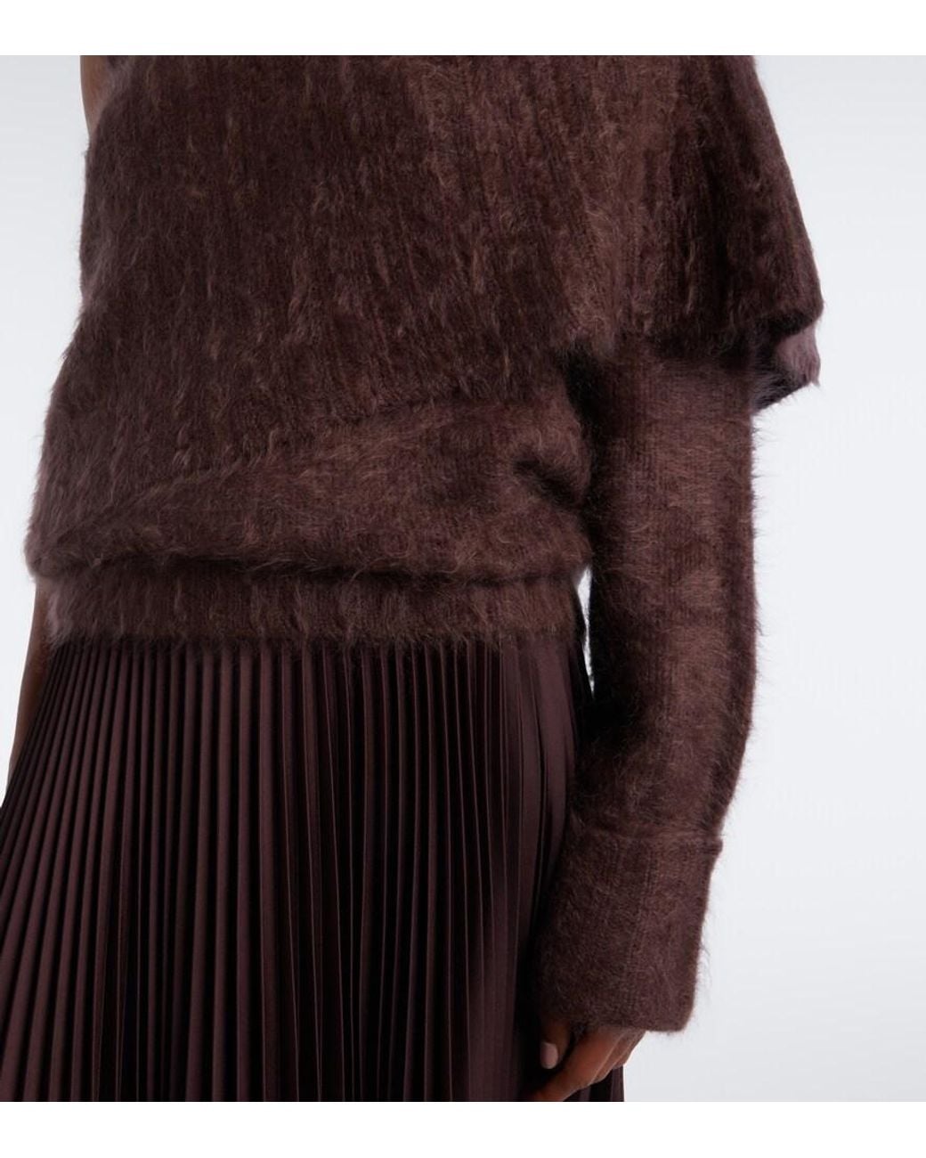 Joseph Brown Parwich One-Shoulder Cashmere Sweater