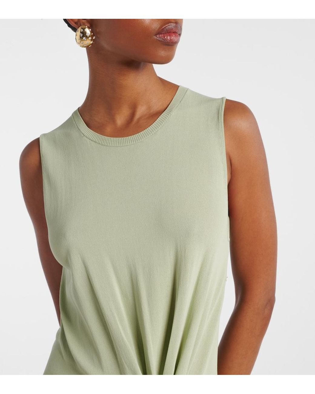 Altuzarra Green Gathered Maxi Dress