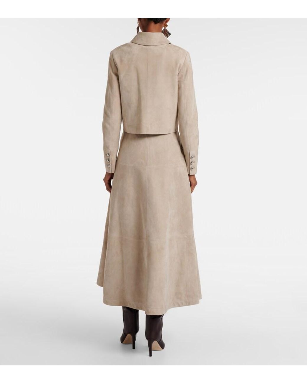 Altuzarra Natural Astley Suede Jacket