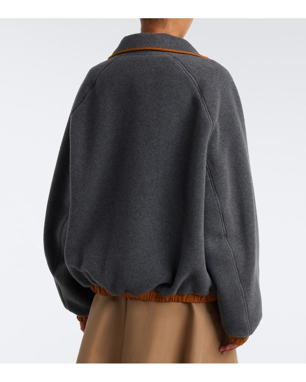 AMI Gray Fleece Sweatshirt