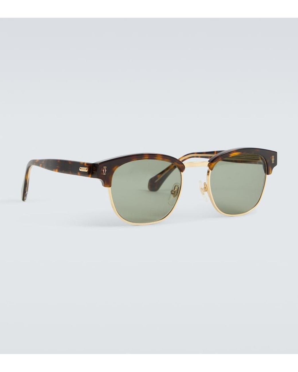 Cartier Green Browline Sunglasses for men
