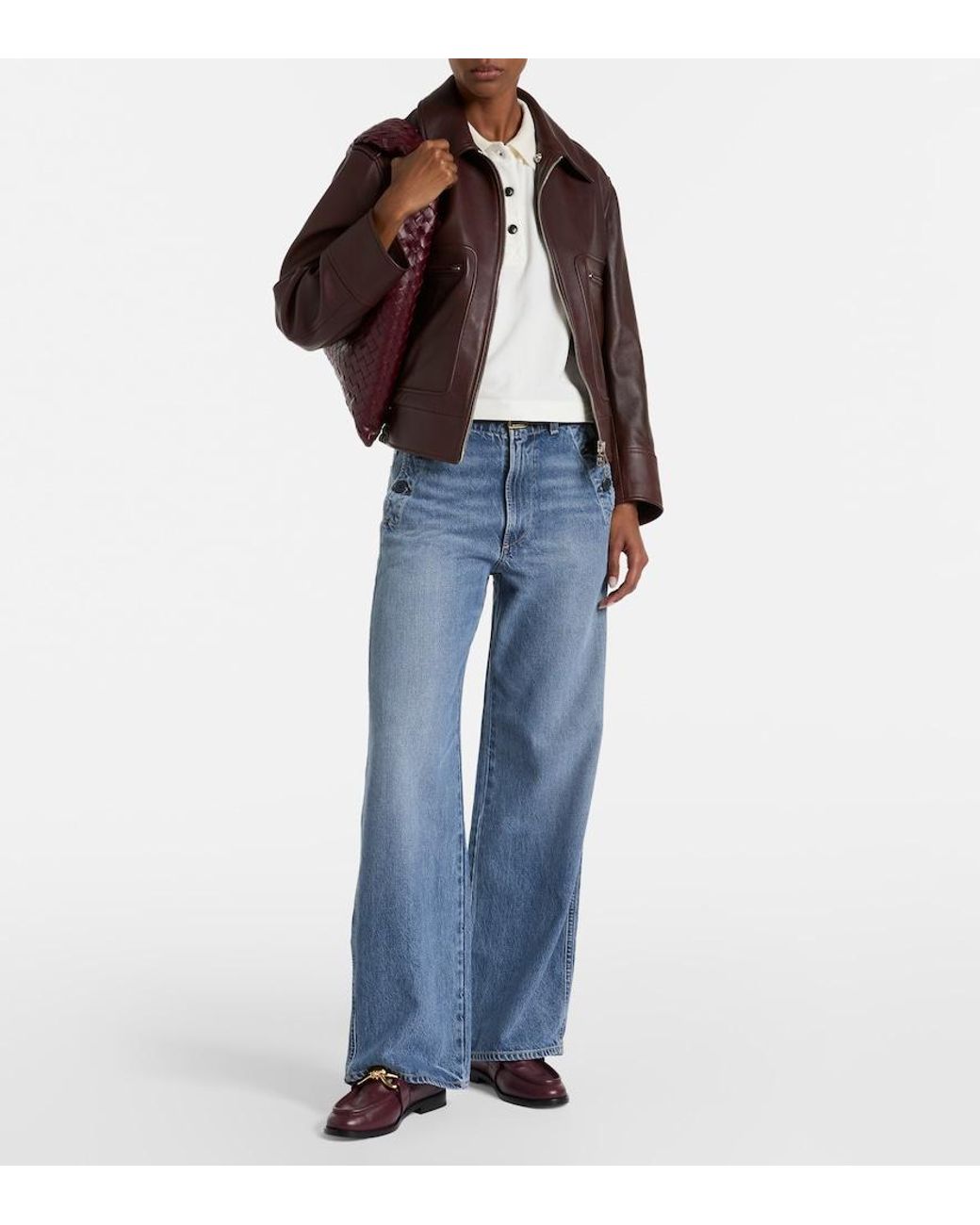 Citizens of Humanity Blue Boardwalk Wide-Leg Jeans