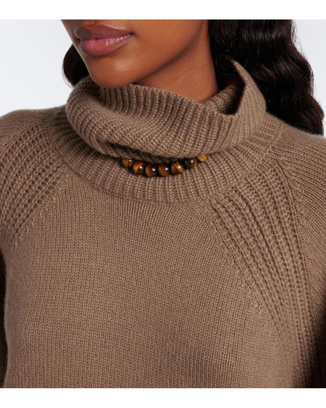 Joseph Brown Loftus Oversized Cashmere Turtleneck Jumper