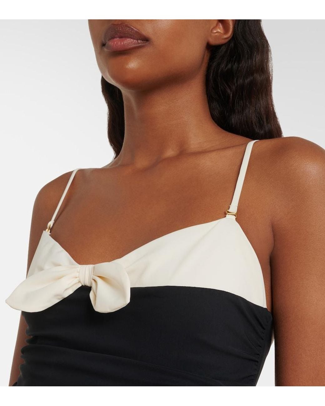 Valentino Garavani Black Bow-Detail Swimsuit