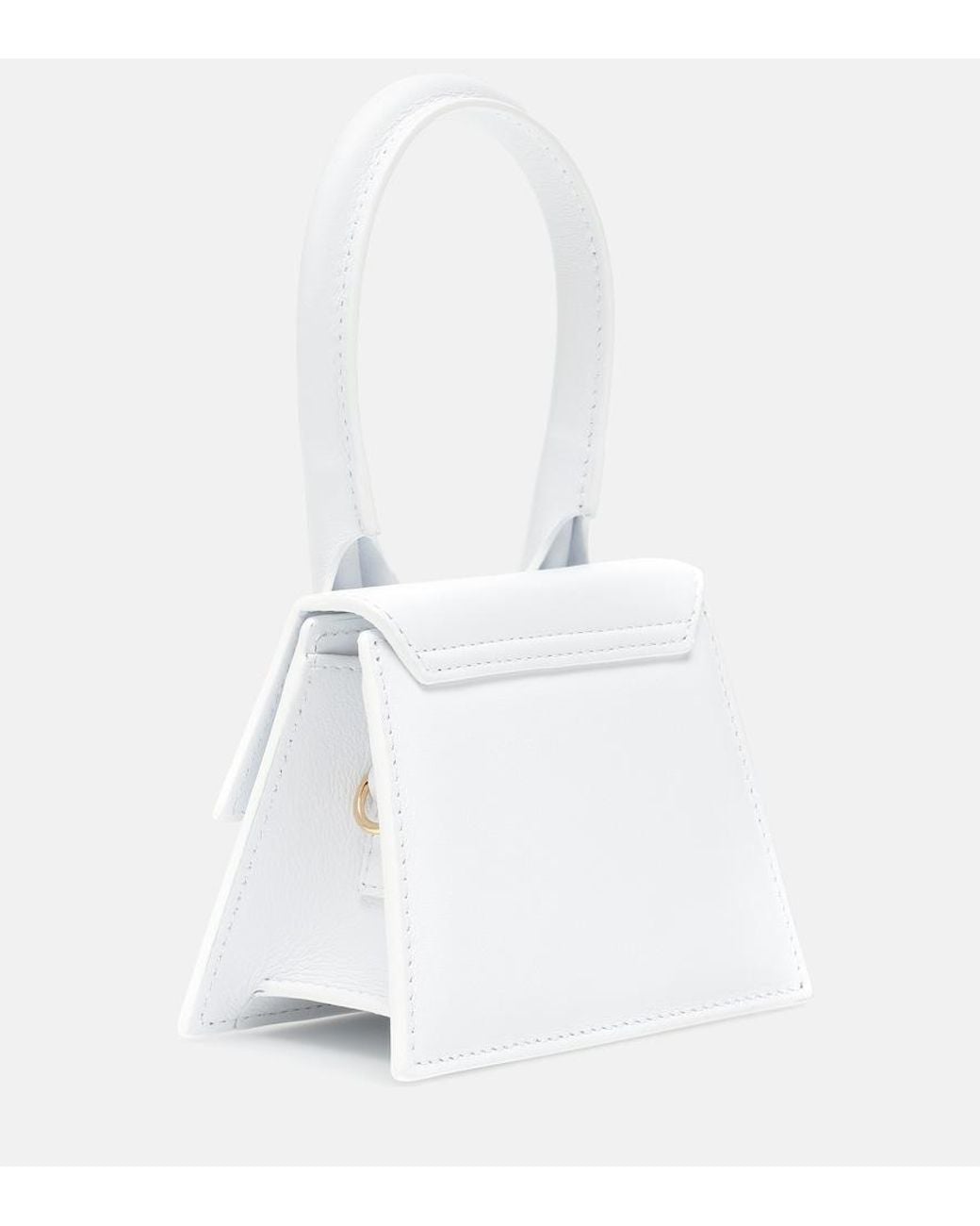 Jacquemus White Le Chiquito Leather Tote Bag