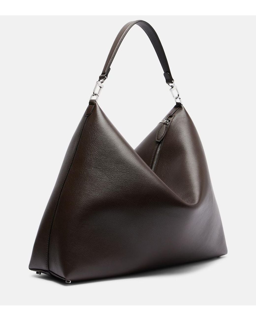 Totême  Black Bevel Leather Tote Bag