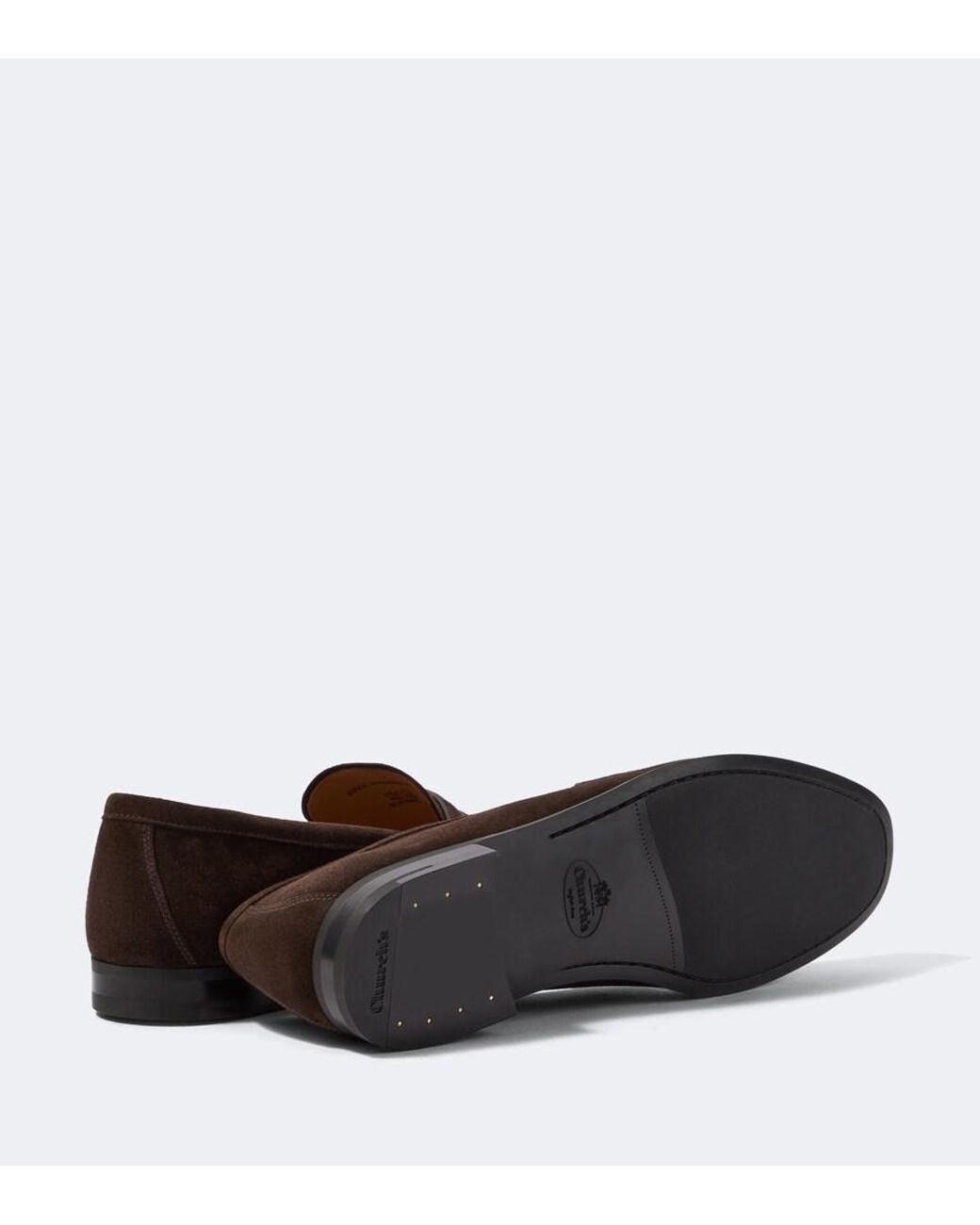 Church's Brown Milton Suede Penny Loafers for men