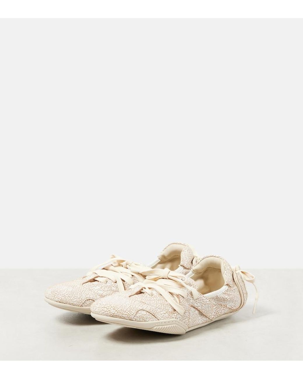 Acne Natural Leather Sneakers