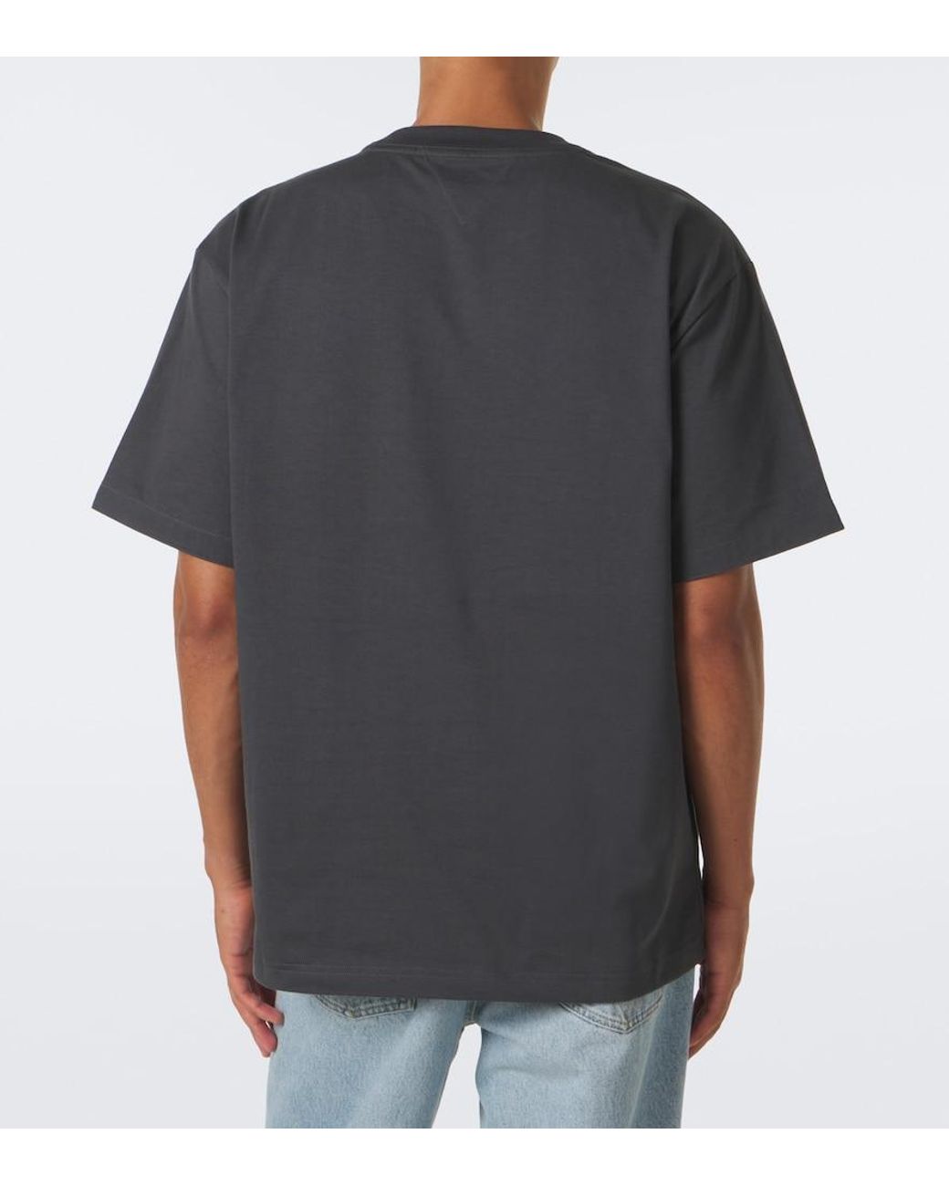 Bottega Veneta Black Intrecciato Cotton Jersey T-Shirt for men