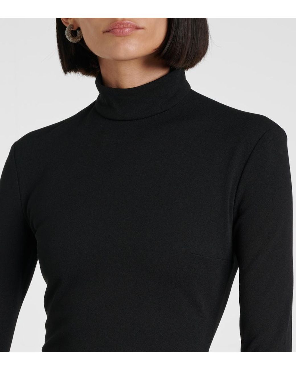 Solace London Black Viviana Embellished Gown