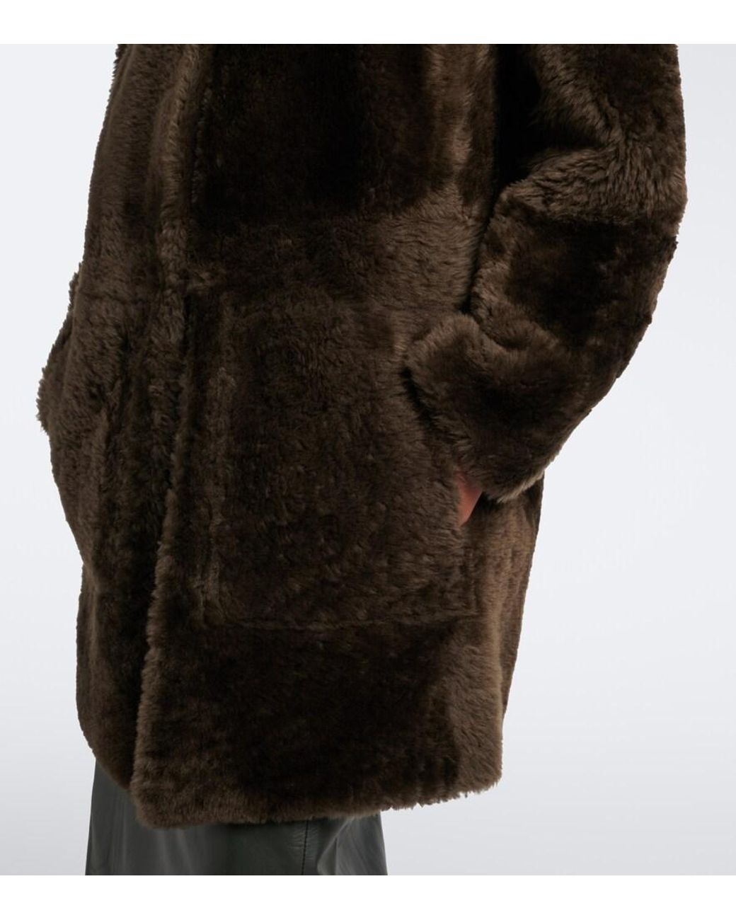 Vince Black Reversible Shearling Coat