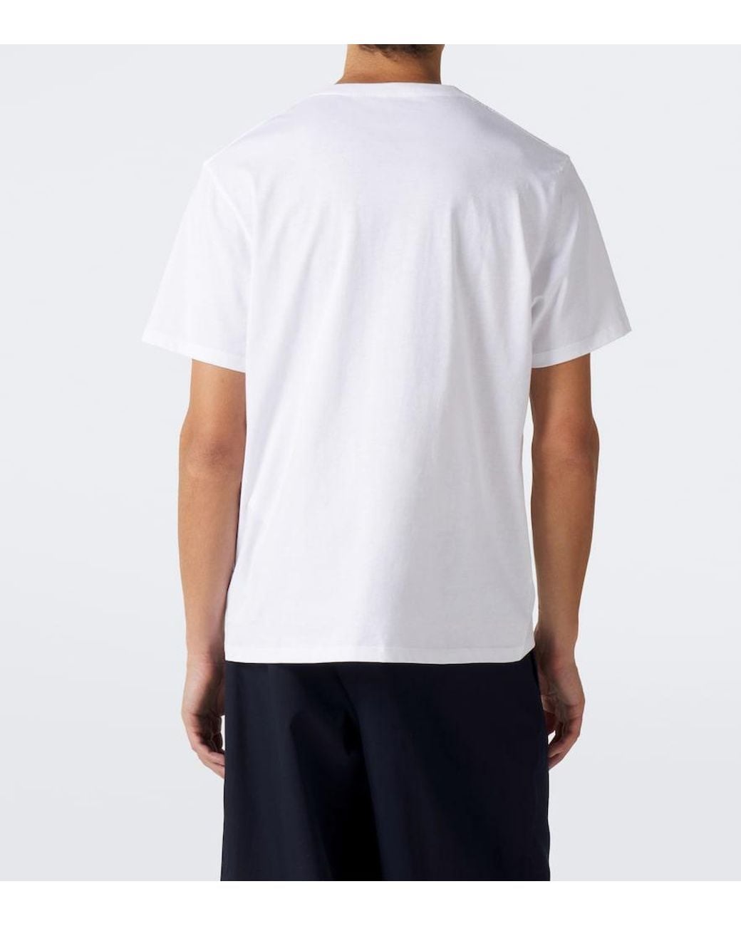 Loewe White Anagram Cotton Jersey T-Shirt for men