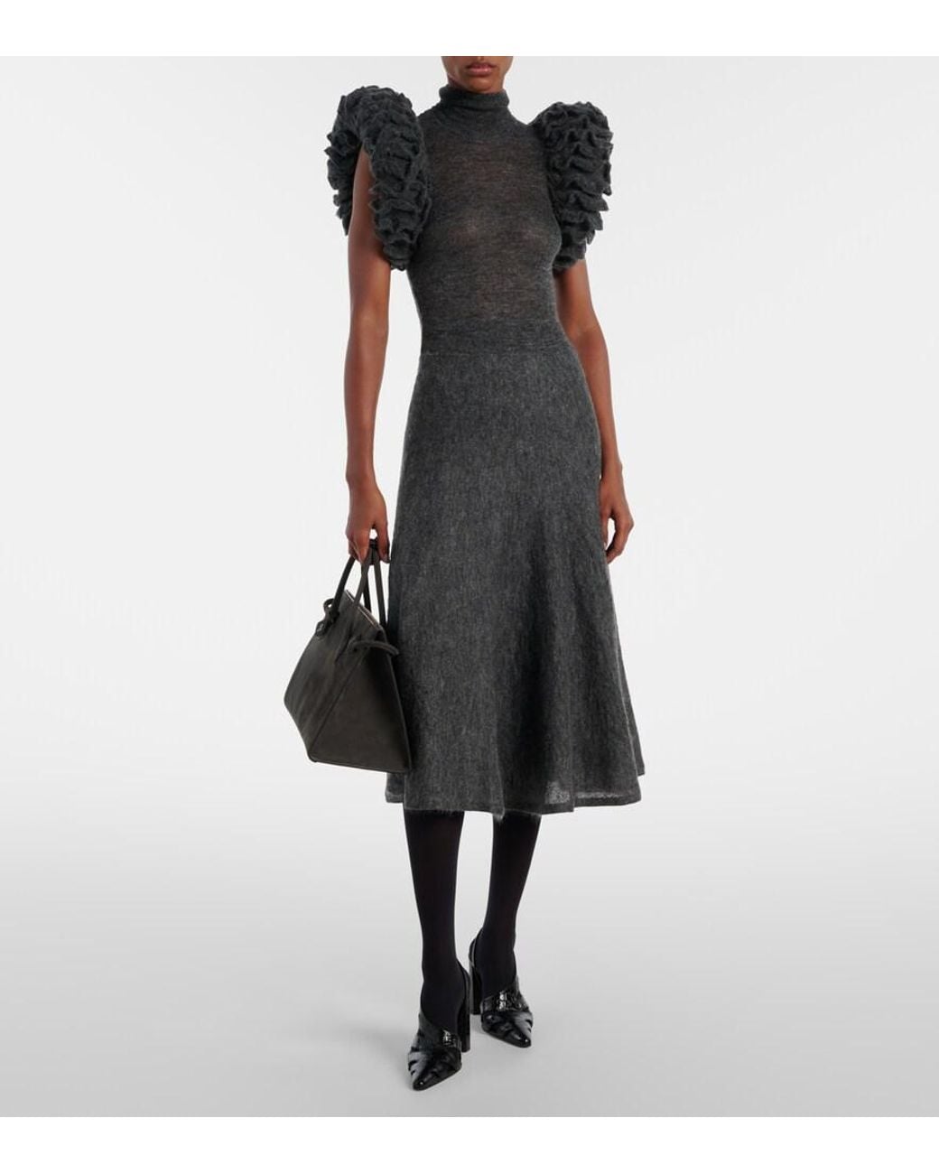 Alaïa Brown Le Teckel Large Leather Shoulder Bag