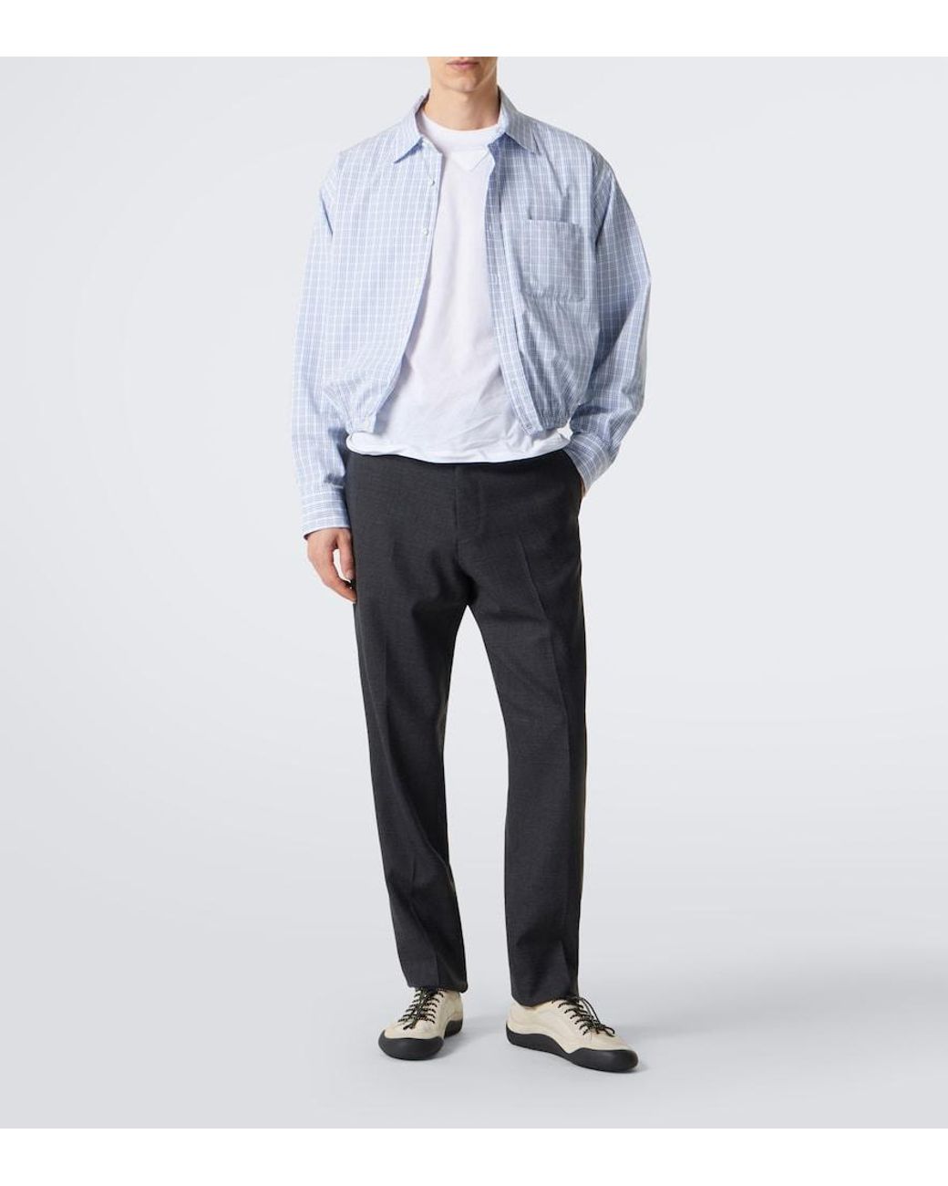 Prada Natural Speedrock Re-Nylon And Suede Sneakers for men