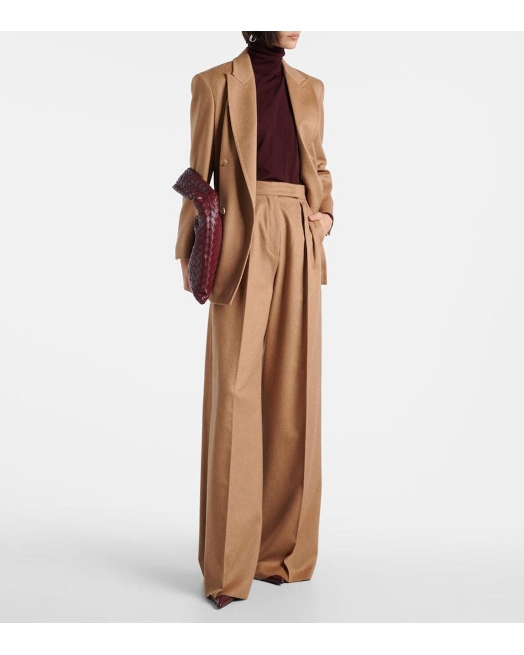 Max Mara Brown Olimpia Camel Hair Blazer