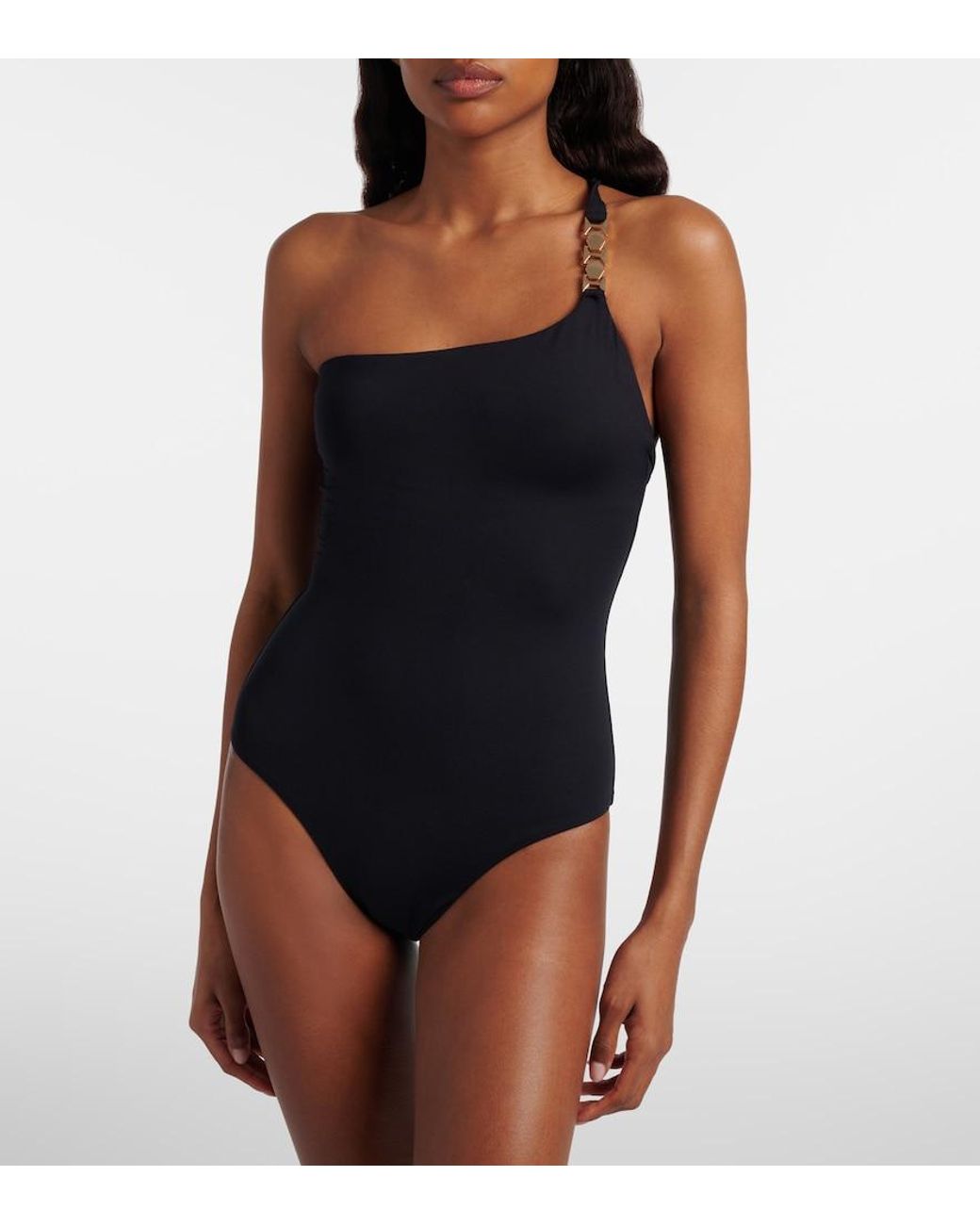 Melissa Odabash Blue Seychelles Embellished Swimsuit