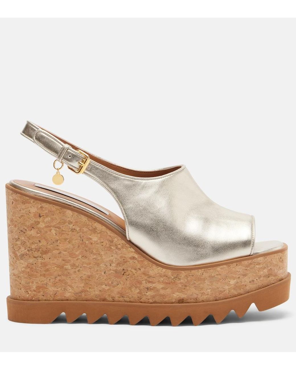 Stella McCartney Brown Sneak-Elyse Slingback Sandals