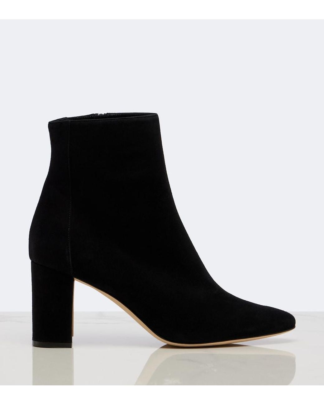 Manolo Blahnik Black Rosie Suede Ankle Boots