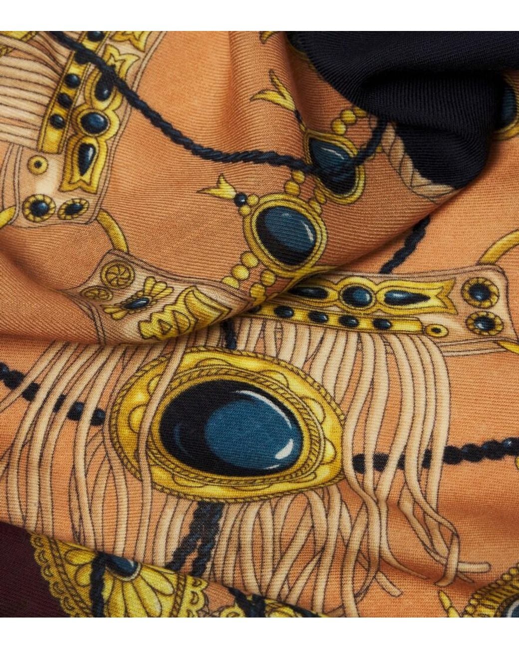 Etro Multicolor Jacquard Wool Scarf