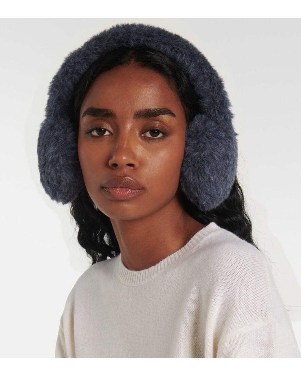 Max Mara Blue Muffy Teddy Earmuffs