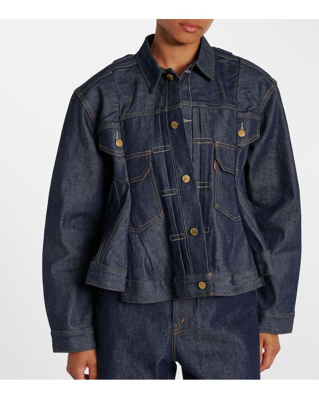 Sacai Blue X Levi's Denim Jacket