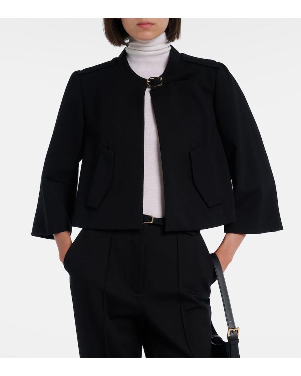 Dorothee Schumacher White Virgin Wool Turtleneck Sweater