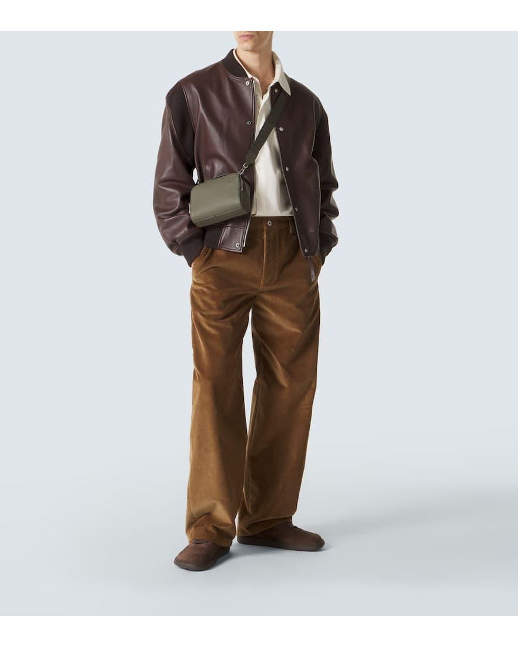 Loewe Schultertasche Mini Aus Leder in Green für Herren