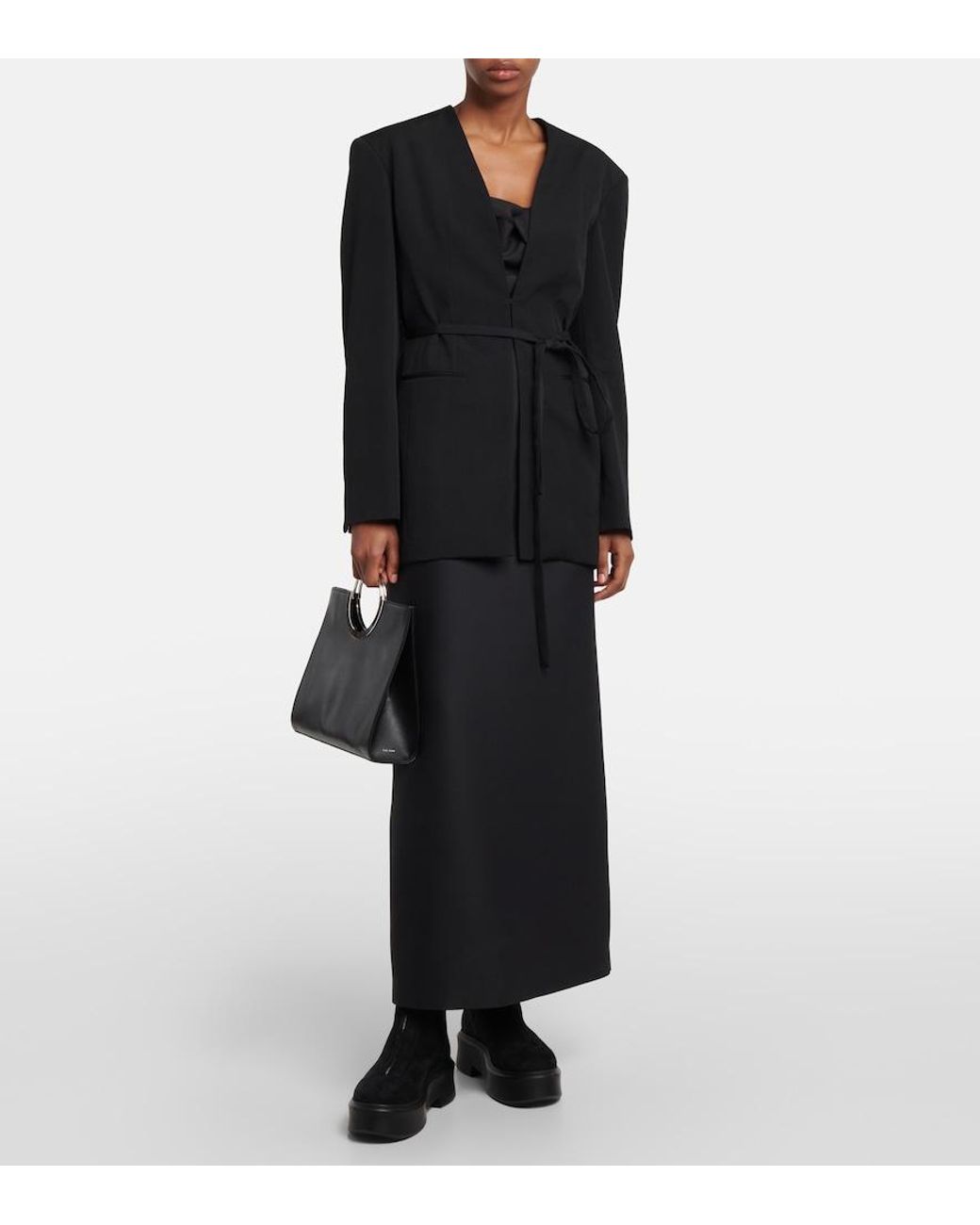 Bottines Zipped En Daim The Row en coloris Black