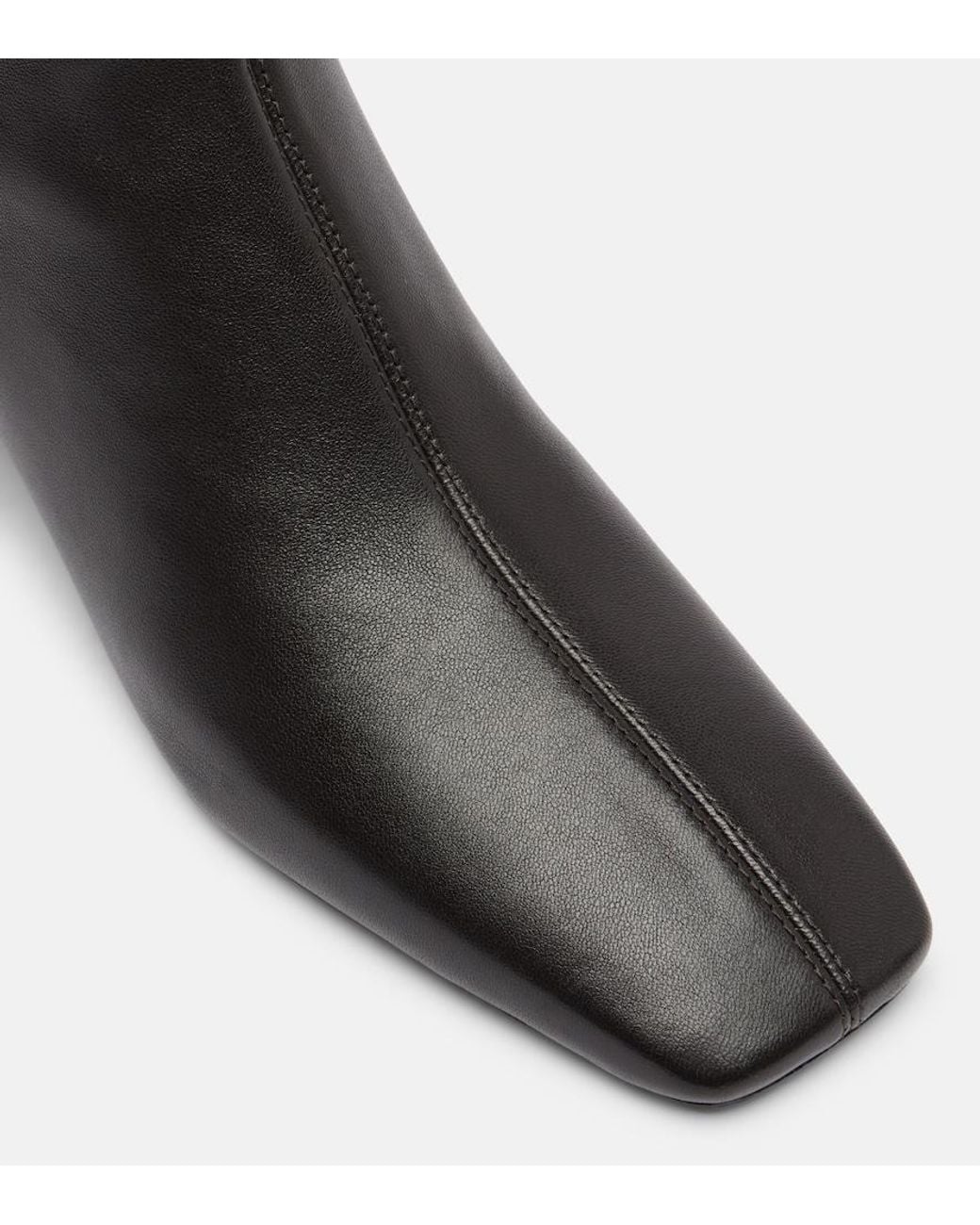 Tory Burch Black Stretch Leather Ankle Boots
