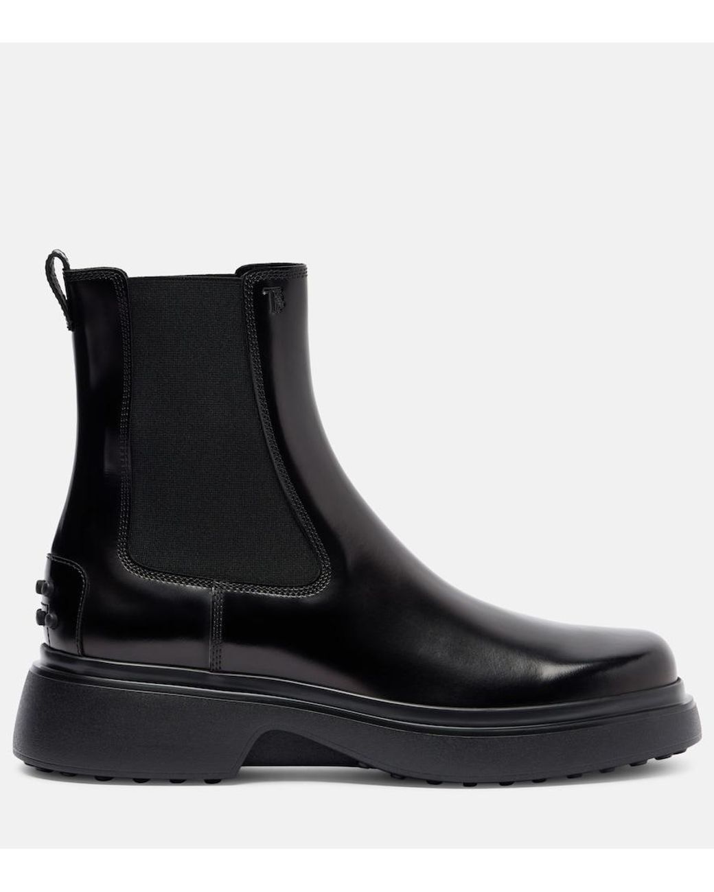 Tod's Black Leather Chelsea Boots