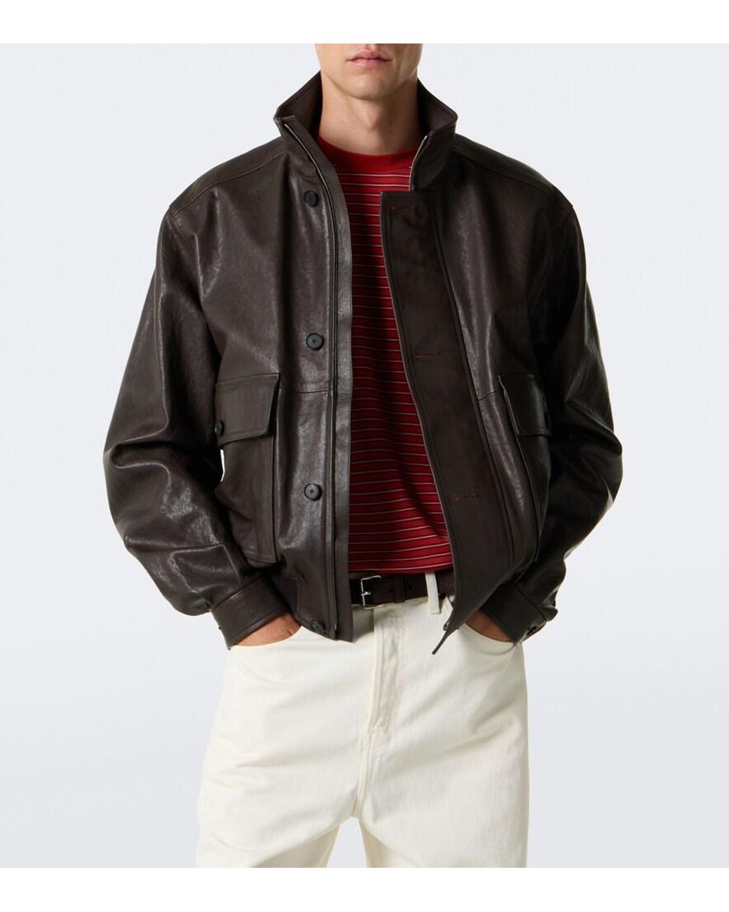 Auralee Lederjacke in Black für Herren