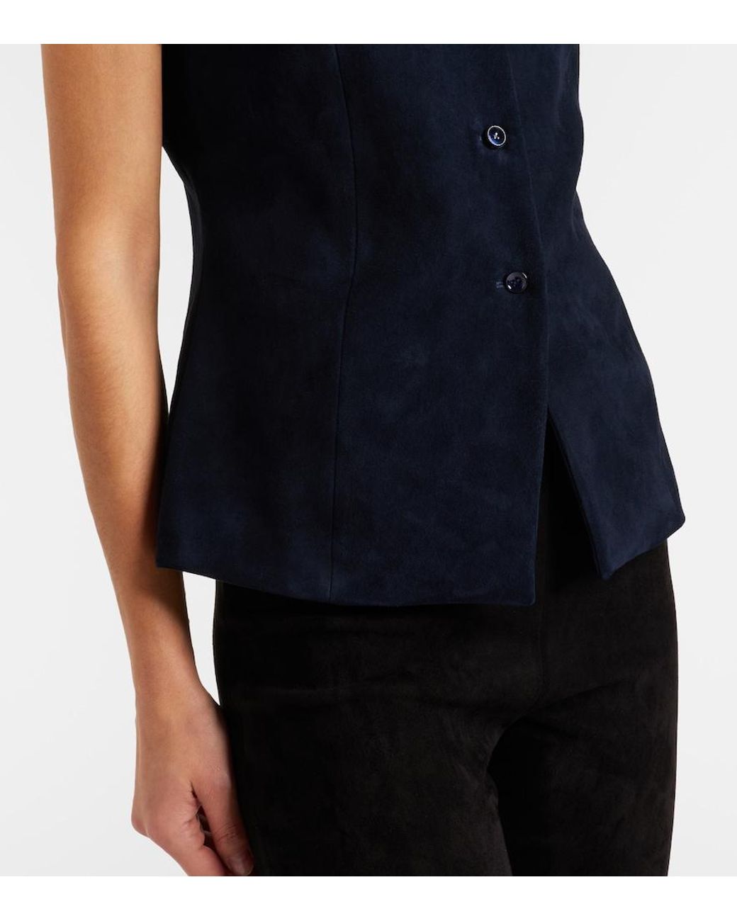 Stouls Blue Casino Suede Vest
