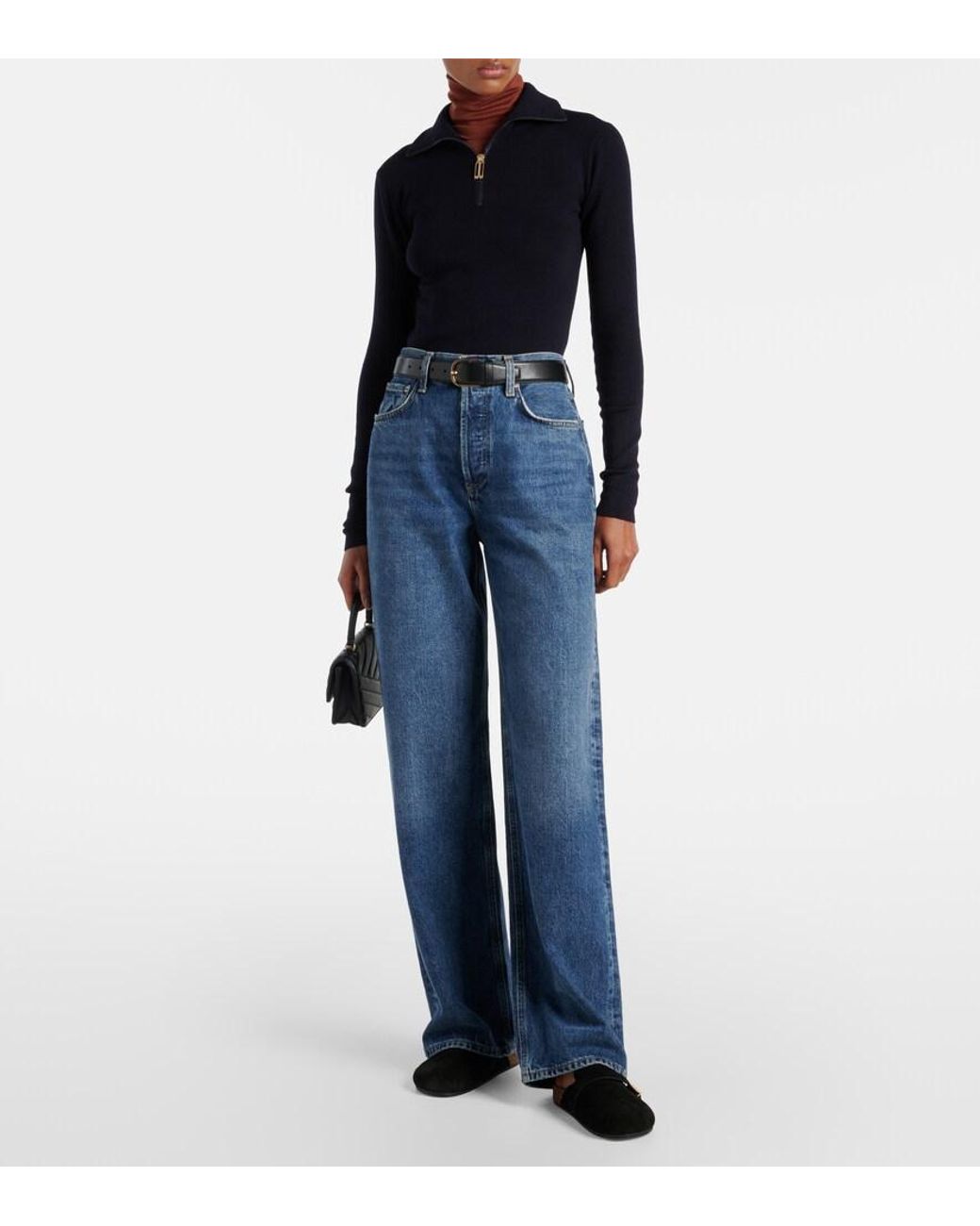 Tory Burch Black Mellow Suede Mules