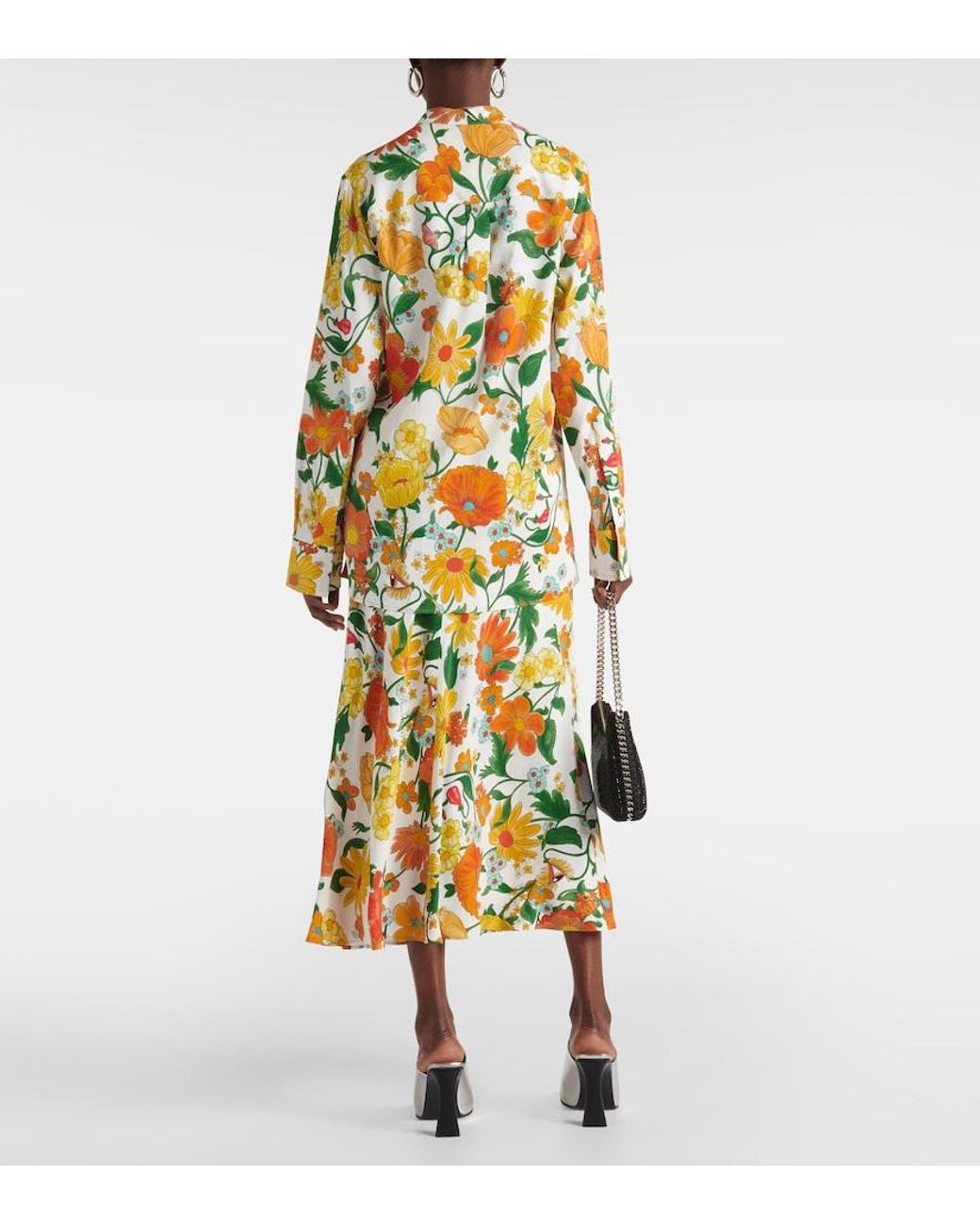 Stella McCartney Green Floral Blouse