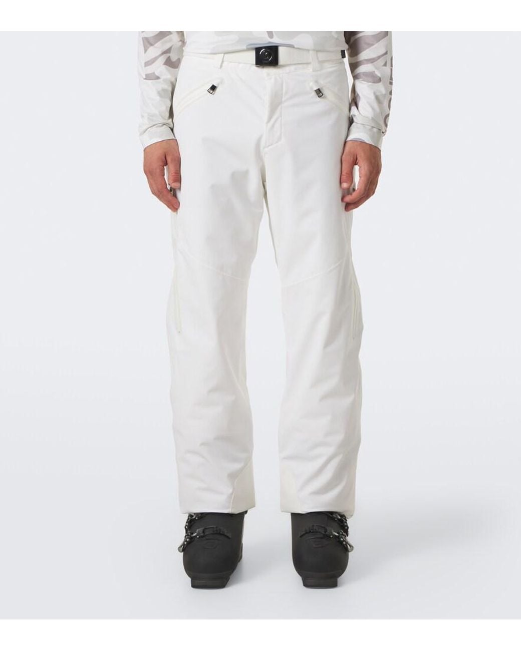 Bogner White Tim Belted Ski Pants for men