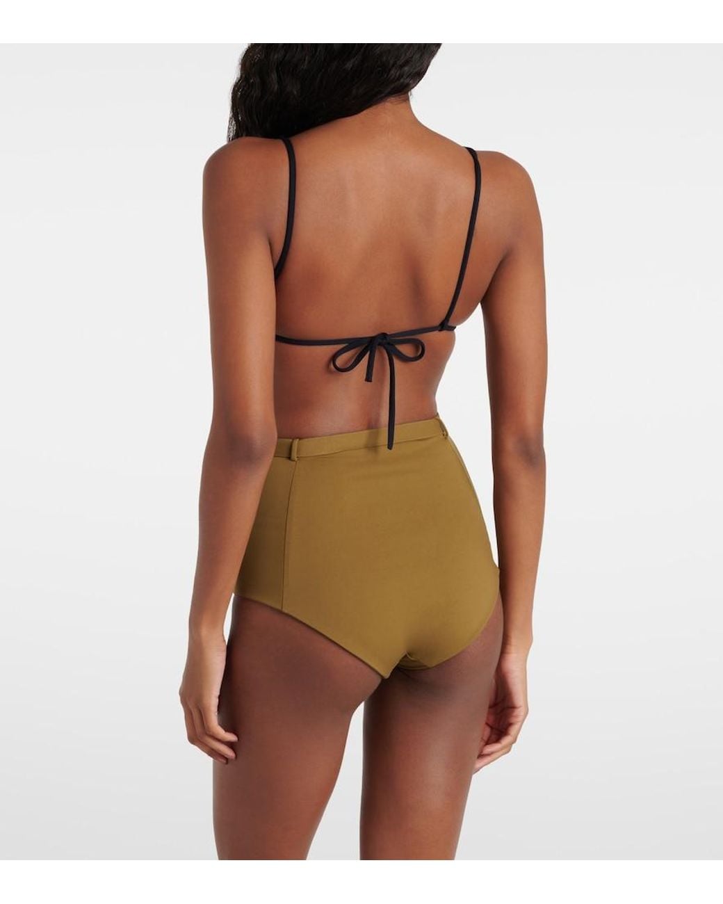 Loro Piana Natural High-Rise Bikini Bottoms