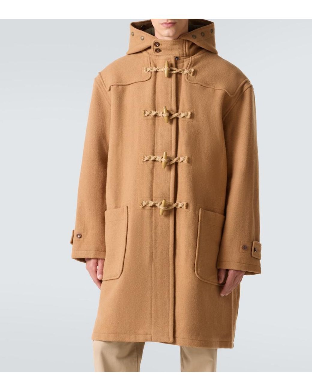 Polo Ralph Lauren Natural Hooded Wool Coat for men