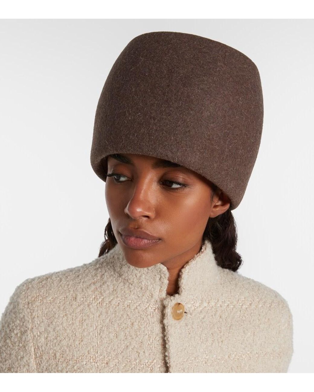 Loro Piana Brown Uma Cashmere Felt Hat