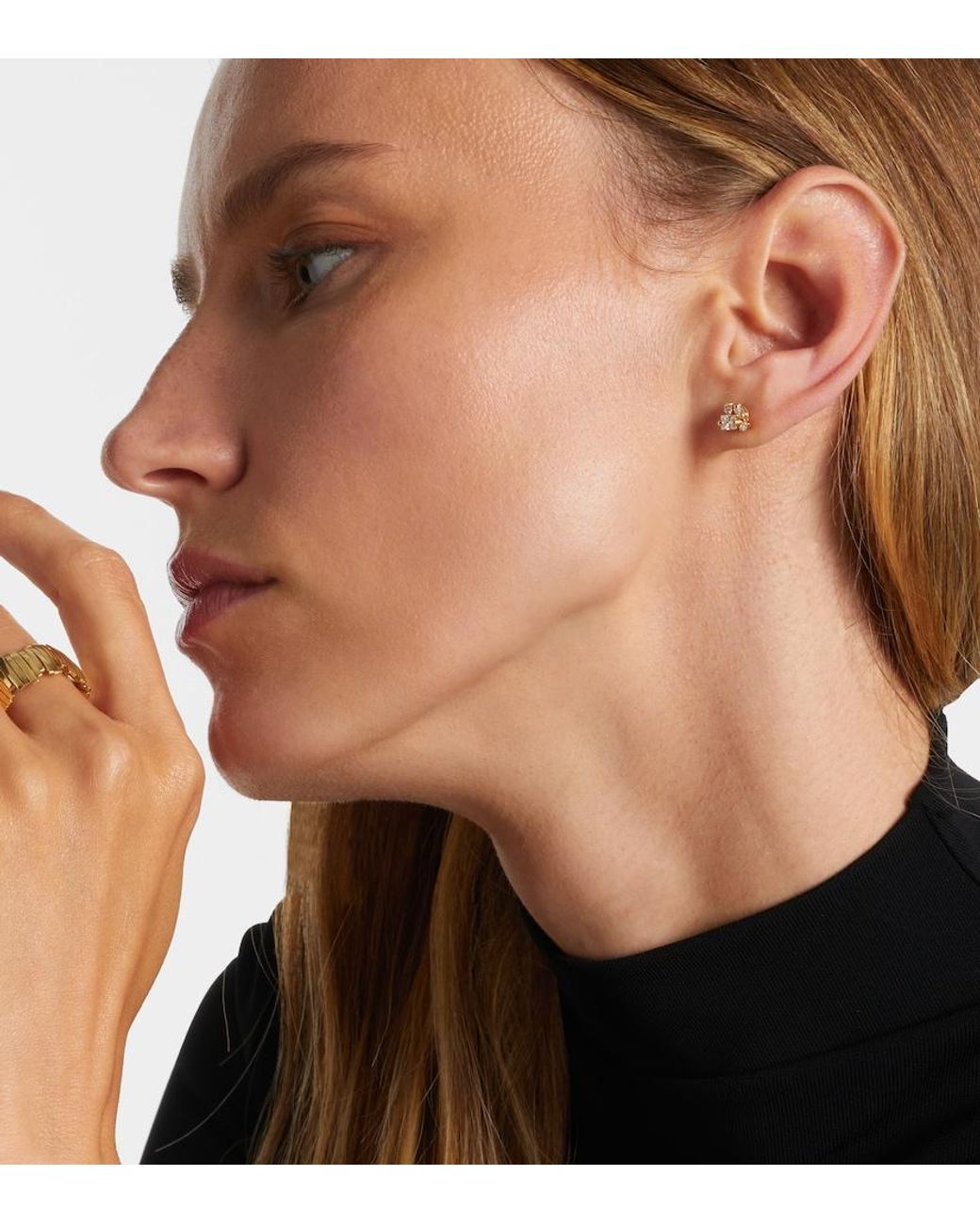 Suzanne Kalan White 18Kt Earrings With Diamonds