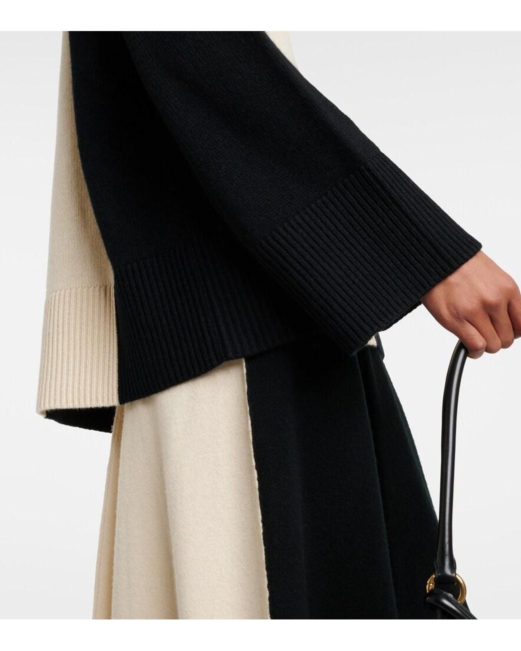 Jardin Des Orangers Black Wool And Cashmere Sweater