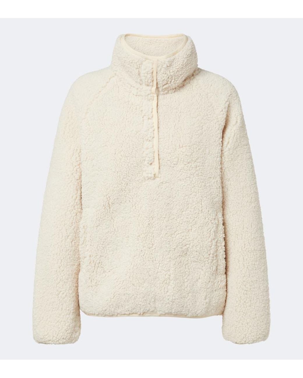 The Upside White Teddy Sweatshirt
