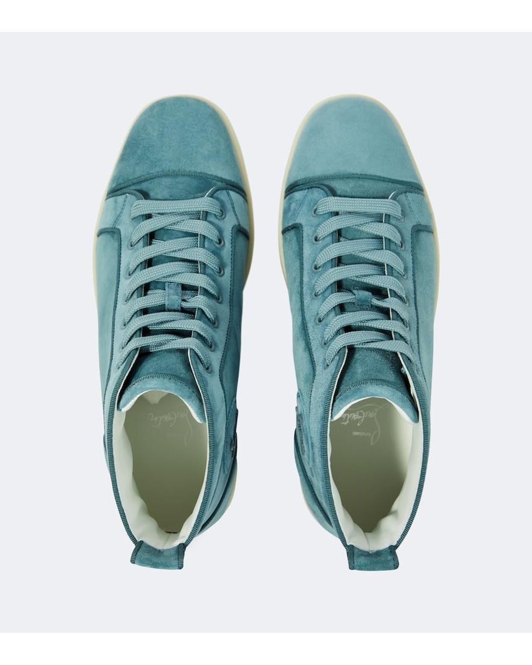 Christian Louboutin Blue Louis Suede Sneakers for men