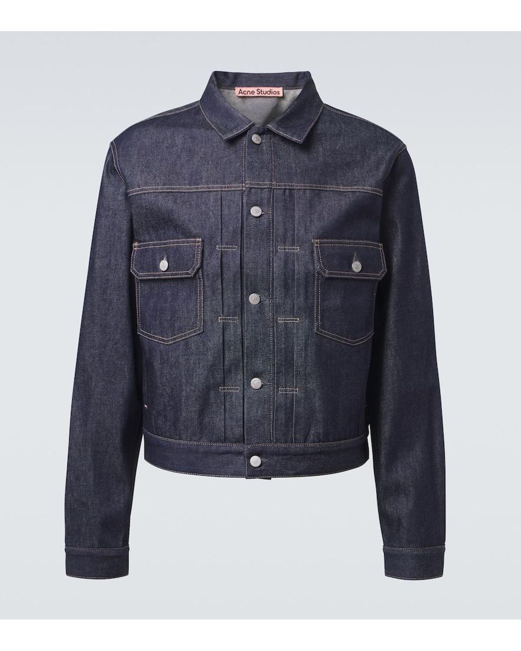 Acne Blue Denim Jacket for men