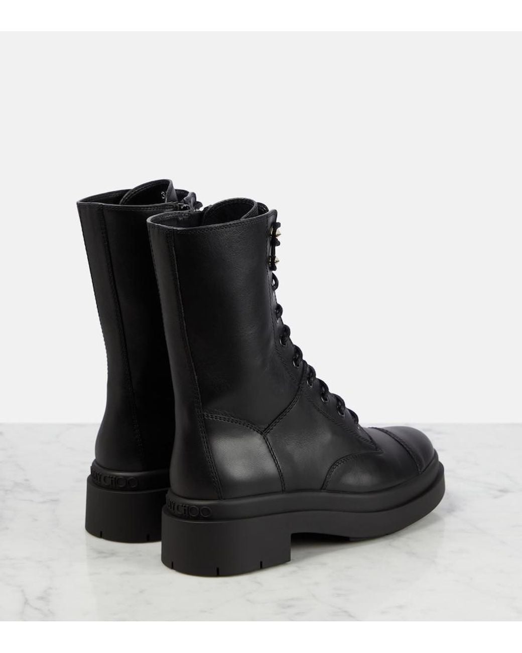 Jimmy Choo Black Nari Leather Boots